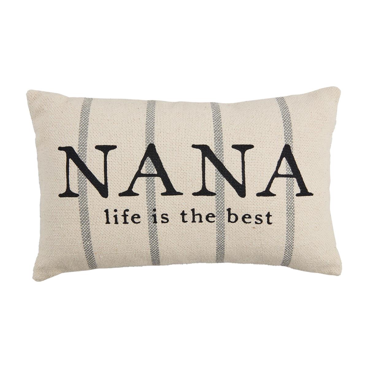 Mud Pie Nana Striped Pillow